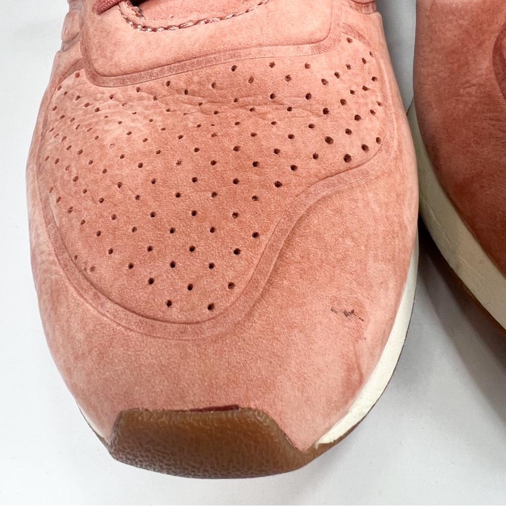 New Balance 420 Sneakers in Color Deconstructed Salmon Suede Mens size 12 - Picture 6 of 14